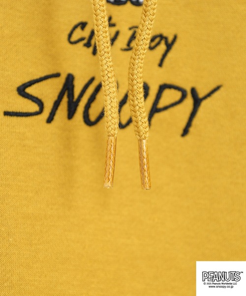 PEANUTS（ピーナッツ）の「PEANUTS 刺繍裏起毛プルパーカー（パーカー・レディース・ネイビー/マスタード/杢グレー/ブラック・S/M/L/LL/3L/4L）」の15枚目の写真