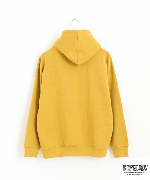 PEANUTS（ピーナッツ）の「PEANUTS 刺繍裏起毛プルパーカー（パーカー・レディース・ネイビー/マスタード/杢グレー/ブラック・S/M/L/LL/3L/4L）」の16枚目の写真