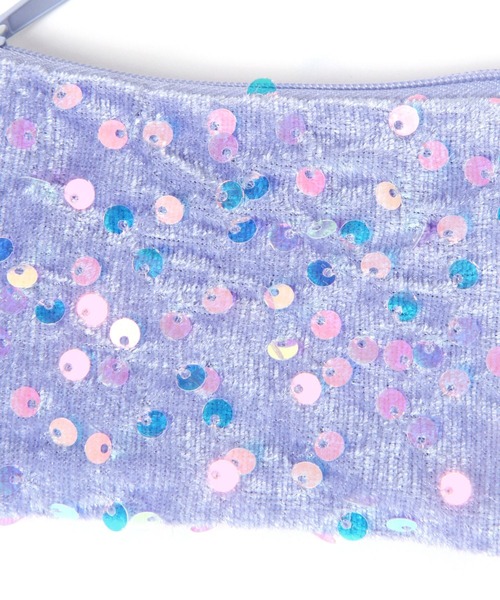 LAKOLE(ラコレ)の「キラキラカラビナ付きポーチ / 591124(ポーチ・レディース・ブラック/ベージュ/パープル・FREE)」の12枚目の写真