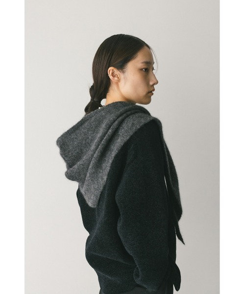 アンゴラミックスフーディースカーフ（マフラー）｜STYLEMIXER