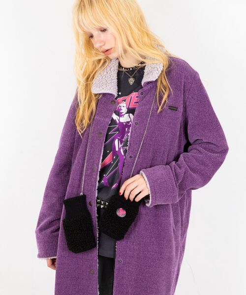 SEE NO EVIL ボアフィンガーレスグローブ（手袋）｜HYSTERIC GLAMOUR