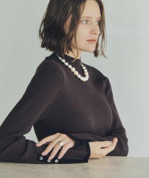 YECCA VECCA（イェッカヴェッカ）の「パールMIXメタルチャンキーネックレス（ネックレス・レディース・シルバー/アンティークシルバー・FREE）」の4枚目の写真