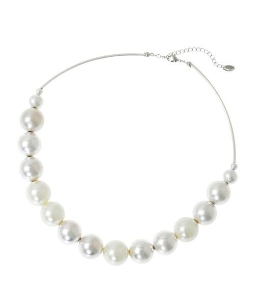 YECCA VECCA（イェッカヴェッカ）の「パールMIXメタルチャンキーネックレス（ネックレス・レディース・シルバー/アンティークシルバー・FREE）」の5枚目の写真