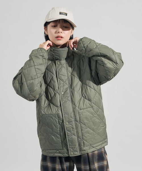 FREAK'S STORE(フリークスストア)の「HEAT SYSTEM HYBRID LIGHT DOWN/ヒートシステム ハイブリッド ライト ダウン/インナーダウン(ダウンジャケット/コート・レディース・ベージュ/ブラック/オリーブ・フリ-)」の13枚目の写真
