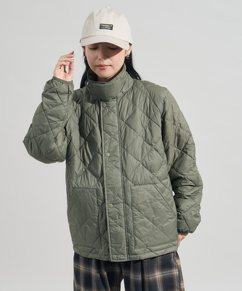FREAK'S STORE(フリークスストア)の「HEAT SYSTEM HYBRID LIGHT DOWN/ヒートシステム ハイブリッド ライト ダウン/インナーダウン(ダウンジャケット/コート・レディース・ベージュ/ブラック/オリーブ・フリ-)」の14枚目の写真