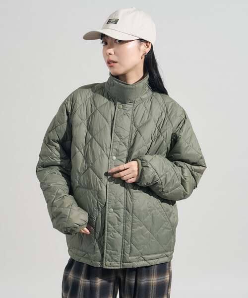 FREAK'S STORE(フリークスストア)の「HEAT SYSTEM HYBRID LIGHT DOWN/ヒートシステム ハイブリッド ライト ダウン/インナーダウン(ダウンジャケット/コート・レディース・ベージュ/ブラック/オリーブ・フリ-)」の15枚目の写真