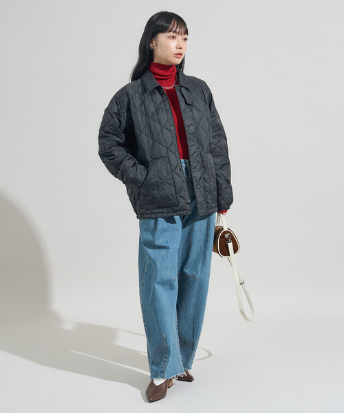 FREAK'S STORE(フリークスストア)の「HEAT SYSTEM HYBRID LIGHT DOWN/ヒートシステム ハイブリッド ライト ダウン/インナーダウン(ダウンジャケット/コート・レディース・ベージュ/ブラック/オリーブ・フリ-)」の22枚目の写真