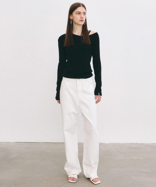 NICK&NICOLE(ニックアンドニコール)の「MINIMAL CLASSIC WIDE COTTON PANTS_WHITE(その他パンツ・レディース・その他・SMALL/MEDIUM/LARGE)」の5枚目の写真