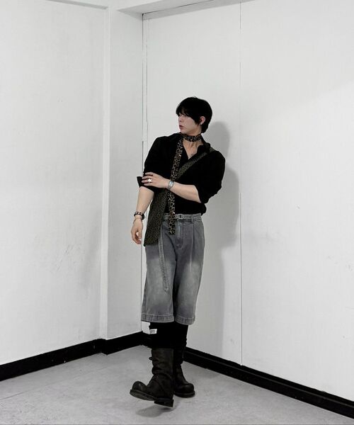 AAKAM(アーカム)の「Leopard Pattern Skinny Scarf (Khaki)(バンダナ/スカーフ・レディース・その他・FREE)」の14枚目の写真