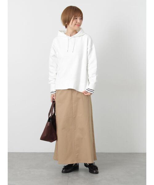 Lugnoncure（ルノンキュール）の「チノスカート（スカート・レディース・オフホワイト/ブラック/ベージュ・M/L）」の4枚目の写真