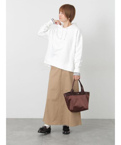 Lugnoncure（ルノンキュール）の「チノスカート（スカート・レディース・オフホワイト/ブラック/ベージュ・M/L）」の5枚目の写真