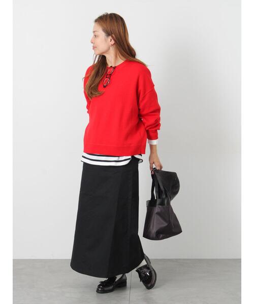 Lugnoncure（ルノンキュール）の「チノスカート（スカート・レディース・オフホワイト/ブラック/ベージュ・M/L）」の7枚目の写真