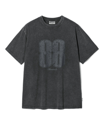 88ピグメントTシャツ-ブラック