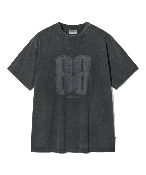 F.ILLUMINATE(フィルミネイト)の「88ピグメントTシャツ-ブラック(Tシャツ/カットソー・レディース・その他・SMALL/MEDIUM/LARGE)」の1枚目の写真