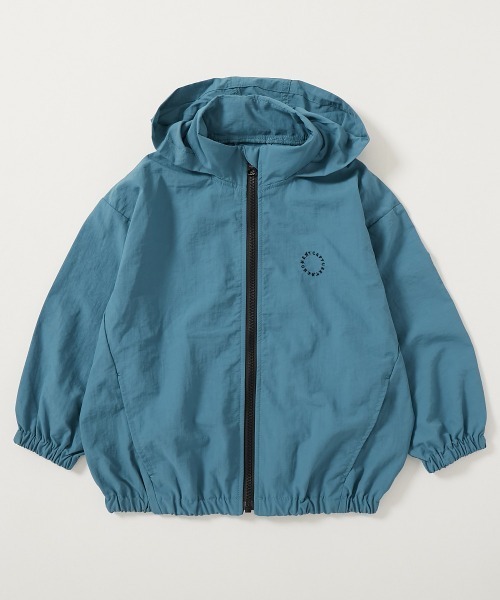 devirock（デビロック）の「【水はじく】撥水ナイロン フードが収納できる ウインドブレーカー（ナイロンジャケット・キッズ・ベージュ系その他/ブルー系その他/ブルー系/ブラック系その他2/ピンク系その他/ブルー系その他2/ブラック系その他/パープル系・100cm/110cm/120cm/130cm/140cm/150cm/160cm）」の13枚目の写真