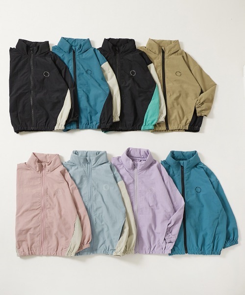 devirock（デビロック）の「【水はじく】撥水ナイロン フードが収納できる ウインドブレーカー（ナイロンジャケット・キッズ・ベージュ系その他/ブルー系その他/ブルー系/ブラック系その他2/ピンク系その他/ブルー系その他2/ブラック系その他/パープル系・100cm/110cm/120cm/130cm/140cm/150cm/160cm）」の15枚目の写真