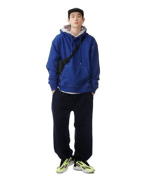 MUSINSA STANDARD（ムシンサスタンダード）の「ワイドスウェットパンツ[ブラック]（スウェットパンツ・メンズ・その他・LARGE/X-LARGE/XX-LARGE/SMALL/MEDIUM）」の19枚目の写真