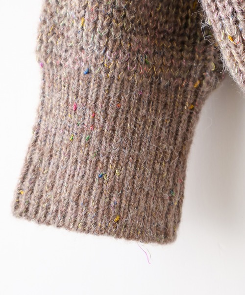 SpRay（スプレイ）の「デニム切替ニットカーディガン（カーディガン/ボレロ・レディース・モカ/オフホワイト/チャコールグレー・FREE）」の15枚目の写真