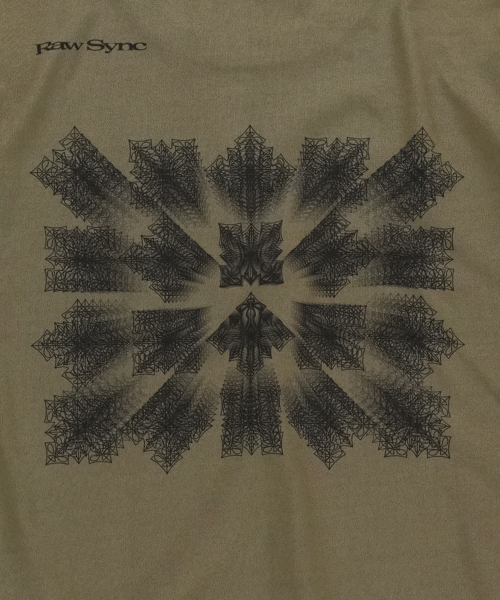 SLOWACID（スローアシッド）の「グリッドパターンロングスリーブ[カーキ]（Tシャツ/カットソー・レディース・その他・SMALL/MEDIUM/LARGE）」の4枚目の写真