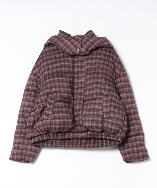 セール】チェック柄ダウンジャケット（ダウンジャケット/コート