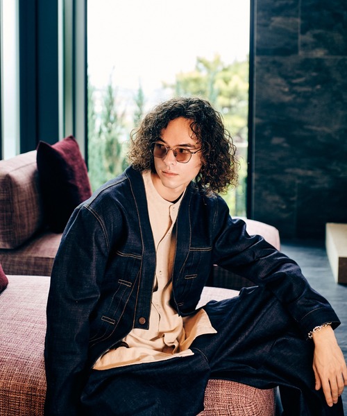 glamb（グラム）の「Stand Collar Shirt / スタンドカラーシャツ（シャツ/ブラウス・メンズ・ネイビー/マスタード/ホワイト・S/M/L）」の19枚目の写真