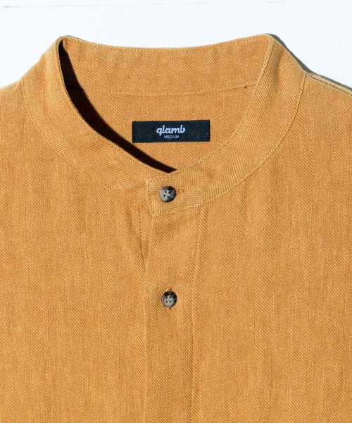 glamb（グラム）の「Stand Collar Shirt / スタンドカラーシャツ（シャツ/ブラウス・メンズ・ネイビー/マスタード/ホワイト・S/M/L）」の22枚目の写真