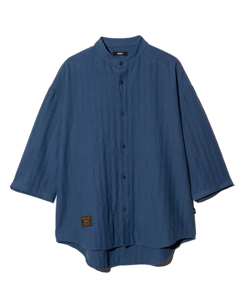 glamb（グラム）の「Stand Collar Shirt / スタンドカラーシャツ（シャツ/ブラウス・メンズ・ネイビー/マスタード/ホワイト・S/M/L）」の5枚目の写真
