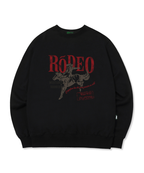 ESCAPEFROM（エスケープフロム）の「ESCF RODEO プリント スウェット ブラック（スウェット・レディース・その他・MEDIUM/LARGE）」の2枚目の写真