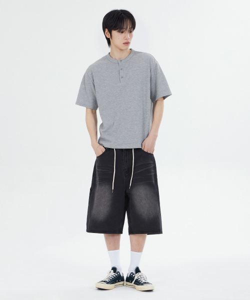 GLW(ジーエルダブリュ)の「バミューダヴィンテージウォッシングカーペンターデニムパンツショーツブラック(その他パンツ・レディース・その他・SMALL/X-LARGE/X-SMALL/MEDIUM/LARGE)」の7枚目の写真