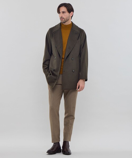 MACKINTOSH LONDON(マッキントッシュ ロンドン)の「ウールカシミヤビーバーピーコート(ピーコート・メンズ・ネイビー/ブラウン系その他5・38/40)」の5枚目の写真