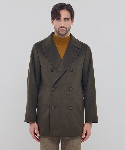 MACKINTOSH LONDON(マッキントッシュ ロンドン)の「ウールカシミヤビーバーピーコート(ピーコート・メンズ・ネイビー/ブラウン系その他5・38/40)」の4枚目の写真