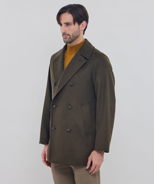 MACKINTOSH LONDON(マッキントッシュ ロンドン)の「ウールカシミヤビーバーピーコート(ピーコート・メンズ・ネイビー/ブラウン系その他5・38/40)」の3枚目の写真