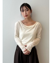 FRAY I.D | 【USAGI ONLINE・ZOZO限定】ドレープオフショルニットトップス／ウォッシャブル・抗ピリング(ニット/セーター)
