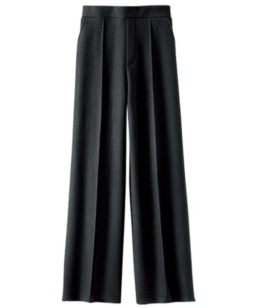 BELLUNA PLUS(ベルーナ)の「圧縮ニット素材ワイドパンツ(その他パンツ・レディース・ブラック/チャコール/ベージュ・X-LARGE/LARGE/MEDIUM/SMALL)」の13枚目の写真