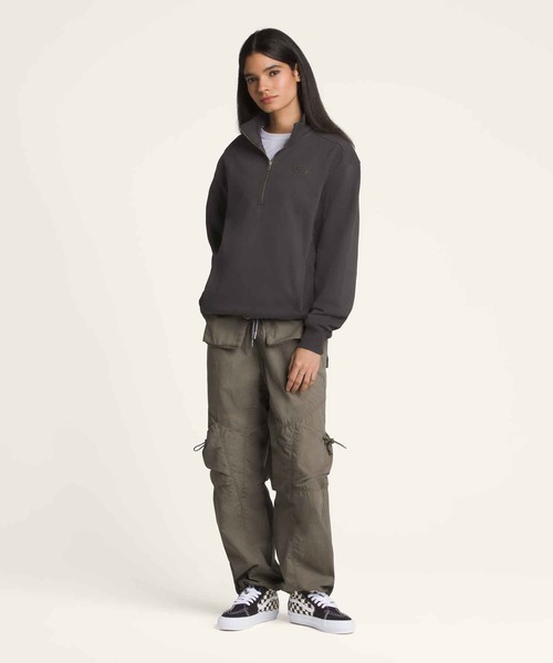 VANS（バンズ）の「PREMIUM ハーフジップ フリース / LX Van D 1/2 Zip AFTER DARK VN000MEKY7U1（スウェット・メンズ・ダークブラウン・X-LARGE/SMALL/LARGE/MEDIUM/X-SMALL）」の4枚目の写真