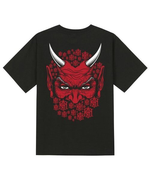 KAN6312(カン6312)の「KTB0111 テッドマン 半袖Tシャツ - ブラック(Tシャツ/カットソー・メンズ・その他・SMALL/LARGE/MEDIUM)」の1枚目の写真