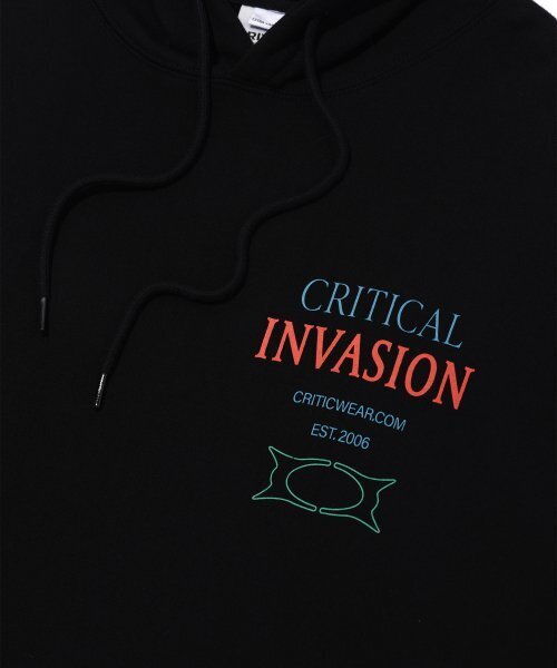 CRITIC（クリティック）の「INVASION HOODIE BLACK（パーカー・レディース・その他・MEDIUM/X-LARGE/LARGE）」の4枚目の写真