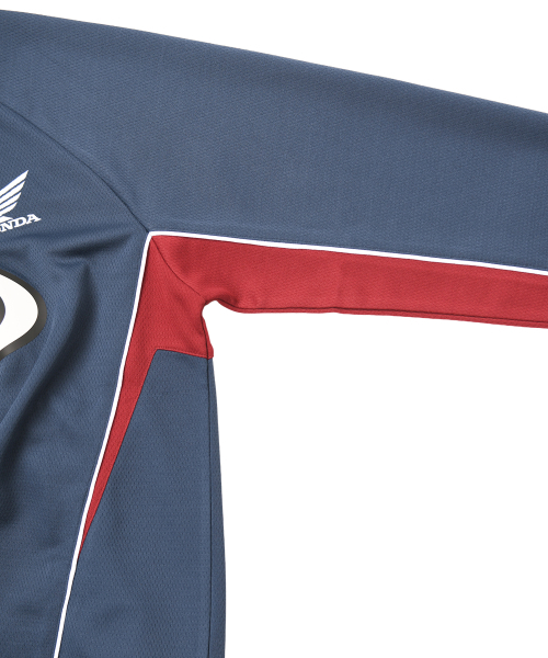 PHYPS MOTORCYCLE（フィップスモーターサイクル）の「Motorcycle Artwork Color Block Long Sleeve Navy（Tシャツ/カットソー・レディース・その他・LARGE/X-LARGE/SMALL/MEDIUM）」の6枚目の写真