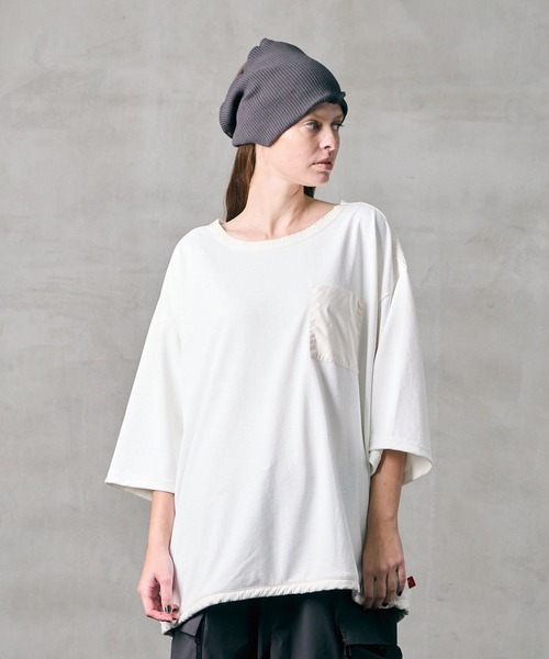 VIRGOwearworks(ヴァルゴウェアワークス)の「BREATH KANOKO POLO TEE(Tシャツ/カットソー・メンズ・ホワイト/ブラック/グレイッシュベージュ・2/3/4)」の1枚目の写真