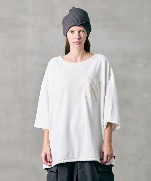 VIRGOwearworks(ヴァルゴウェアワークス)の「BREATH KANOKO POLO TEE(Tシャツ/カットソー・メンズ・ホワイト/ブラック/グレイッシュベージュ・2/3/4)」の12枚目の写真