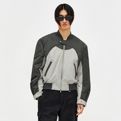 No-Collar 2WAY Ribbon Jacket/ノーカラー2WAYリボンジャケット