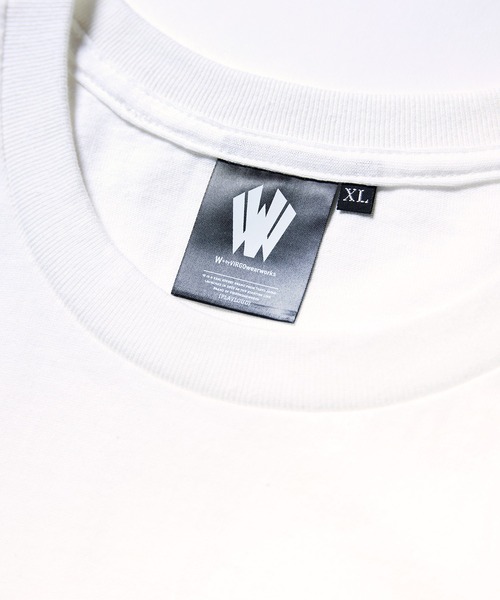 [W] by VIRGOwearworks（ダブリューバイヴァルゴウェアーワークス）の「W FLAME（Tシャツ/カットソー・メンズ・ホワイト/ブラック・MEDIUM/LARGE/X-LARGE/XX-LARGE）」の10枚目の写真