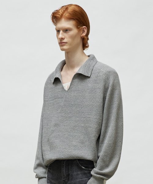 LMOOD（エルムード）の「フィレンツェ V ラグランニット グレー（ニット/セーター・レディース・その他・46/48）」の3枚目の写真