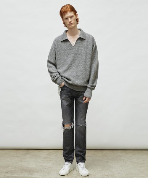 LMOOD（エルムード）の「フィレンツェ V ラグランニット グレー（ニット/セーター・レディース・その他・46/48）」の5枚目の写真