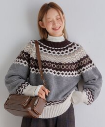 ANC NORDIC PULLOVER KNIT_GREY