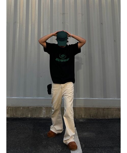 SEARCH410(サーチ410)の「ブリードロゴ半袖Tシャツブラック-グリーン(Tシャツ/カットソー・メンズ・その他・LARGE/MEDIUM)」の3枚目の写真