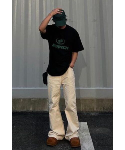 SEARCH410(サーチ410)の「ブリードロゴ半袖Tシャツブラック-グリーン(Tシャツ/カットソー・メンズ・その他・LARGE/MEDIUM)」の4枚目の写真