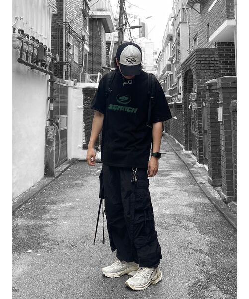 SEARCH410(サーチ410)の「ブリードロゴ半袖Tシャツブラック-グリーン(Tシャツ/カットソー・メンズ・その他・LARGE/MEDIUM)」の5枚目の写真