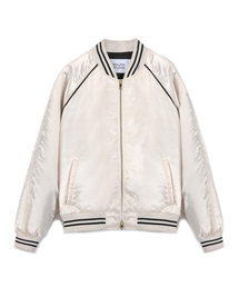 ROLLINGSTUDIOS（ローリングスタジオ）の「YOUTH EMBROIDERED SOUVENIR JACKET SATIN CREAM（スタジャン）」