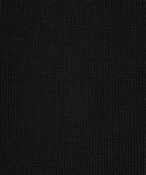 PIECEMAKER（ピースメーカー）の「FLOWER OFF-SHOULDER WAFFLE LS (BLACK)（Tシャツ/カットソー・レディース・その他・FREE）」の5枚目の写真